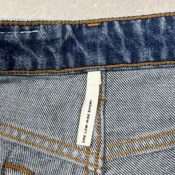 Rag & Bone Dre Low-Rise Distressed Denim‎ Shorts Blue Women's 32 - Picture 6 of 9